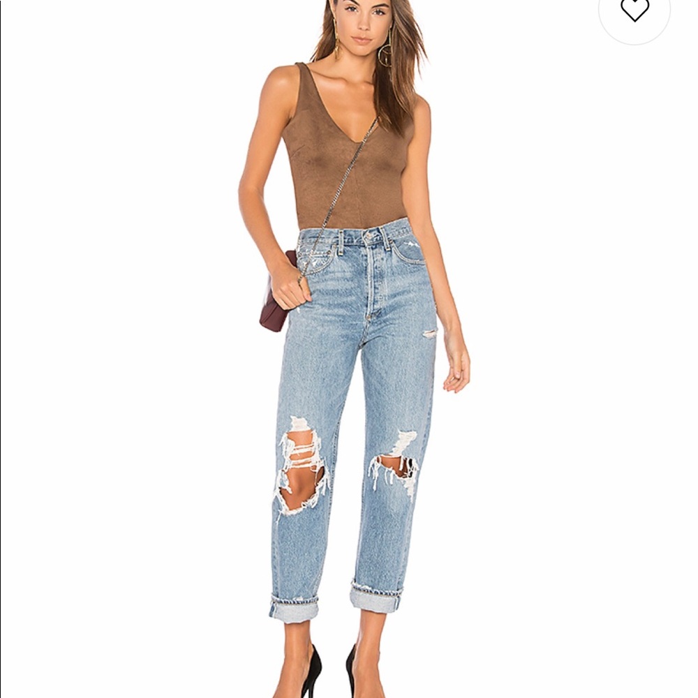 BCBGMAXAZRIA Mya Bodysuit in Light Mocha Small